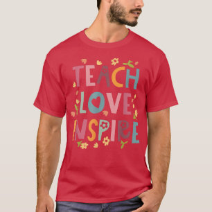 Camiseta El amor del profesor inspira al profesor de vinatg