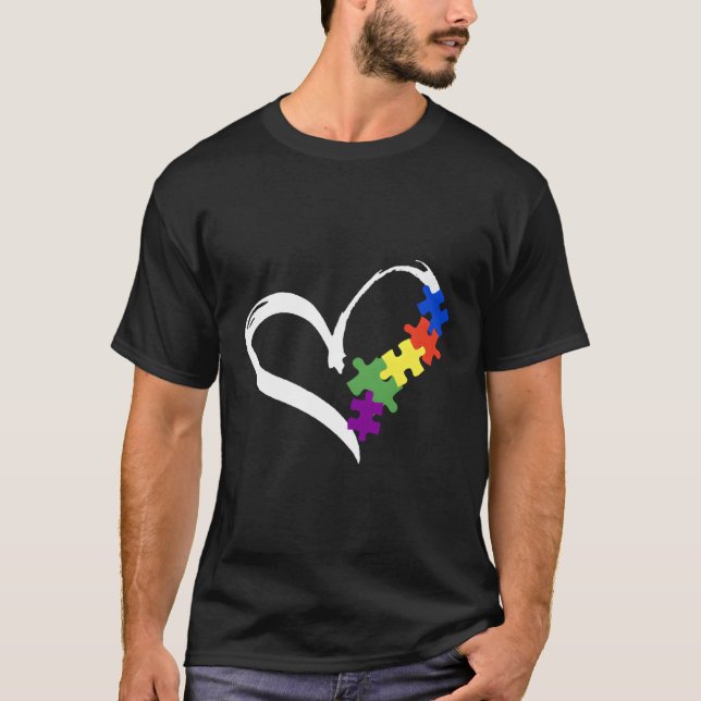 Camiseta El amor del puzzle del autismo (Anverso)
