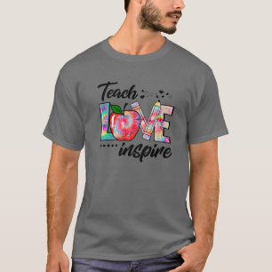 Camiseta El amor del tinte del tie inspira a divertidos pro