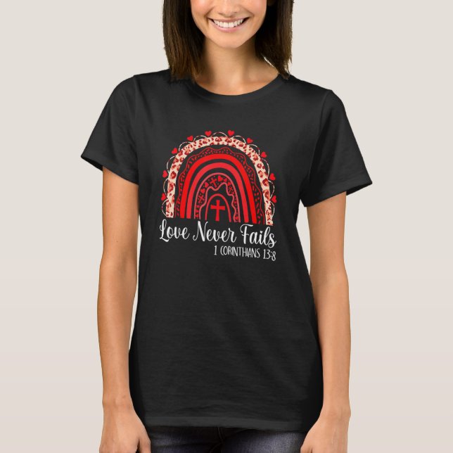Camiseta El amor día de San Valentín nunca falla el leopard (Anverso)