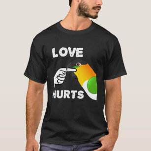 Camiseta El amor duele Caique Parrot Premium T-Sh de cabeza