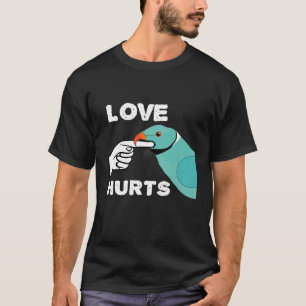 Camiseta El amor duele el cuello azul indio loro loro premi