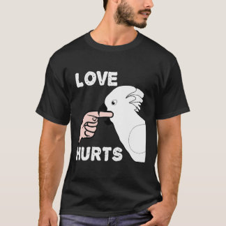 Camiseta El amor duele el loro del paraguas Cockatoo