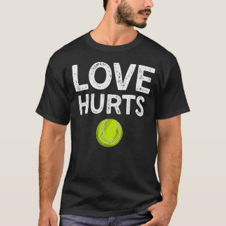 Camiseta El amor duele el tenis gracioso