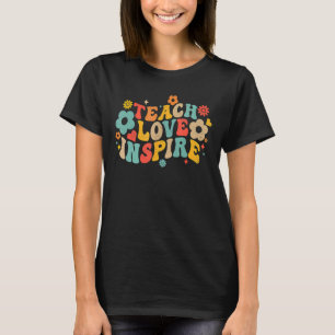 Camiseta El Amor Educativo Inspira 100 Días De Escuela Retr