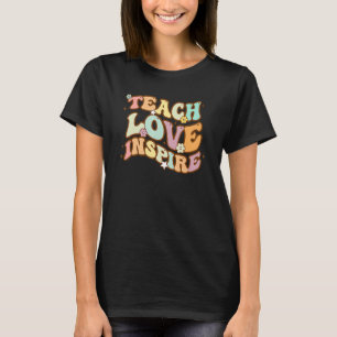 Camiseta El Amor Educativo Inspira 100 Días De Escuela Retr