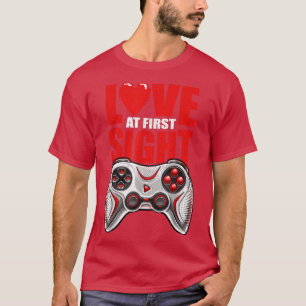 Camiseta El amor en el videojuego de primera vista El día d