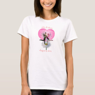 Camiseta El amor en la danza de hadas en flor