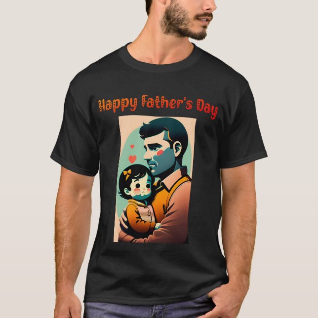 Camiseta El amor en los brazos de papá: Celebración del Día (Anverso)