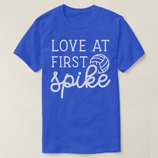 Camiseta El amor en los primeros Chicas de voleibol Spike L (Diseño del anverso)