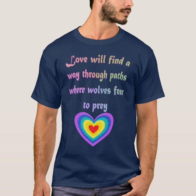 Camiseta El Amor Encontrará Una Forma De Citar El Arte (Anverso)