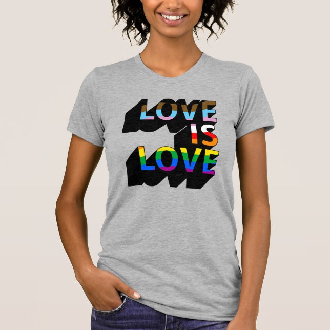 Camiseta El amor es amor 3D (Anverso)