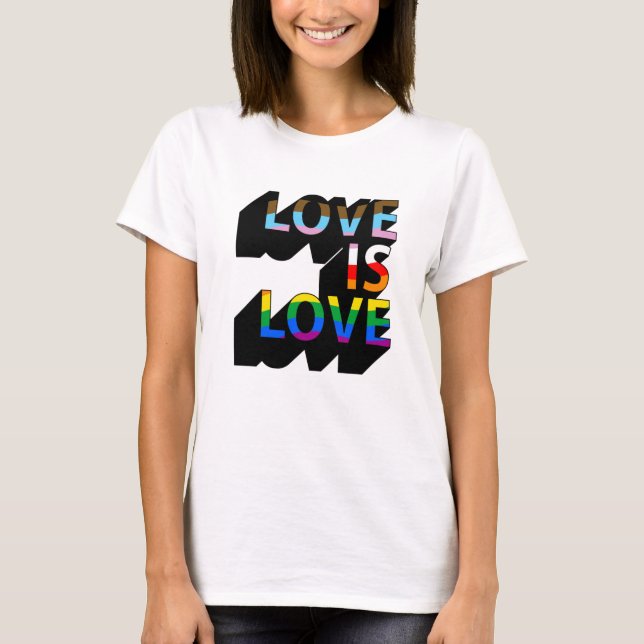 Camiseta El amor es amor 3D (Anverso)
