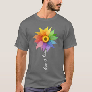 Camiseta El amor es amor amigos Girasol