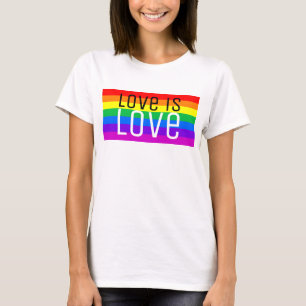 Camiseta El amor es amor, arcoiris