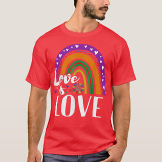 Camiseta El amor es amor Bandera arcoiris Mes de Orgullo Ga