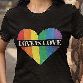 Camiseta El amor es amor corazón arco iris orgullo LGBTQ ca