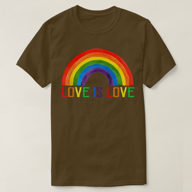 Camiseta El amor es amor el arcoiris, el orgullo bisexual d (Diseño del anverso)