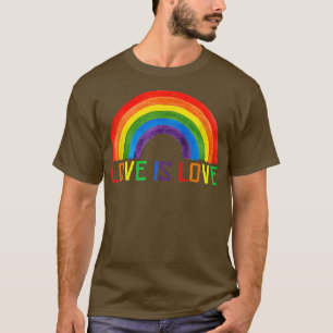 Camiseta El amor es amor el arcoiris, el orgullo bisexual d