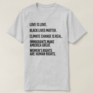 Camiseta El amor es amor El cambio climático es real