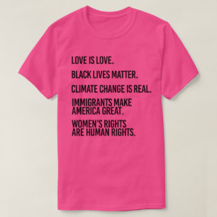 Camiseta El amor es amor El cambio climático es real