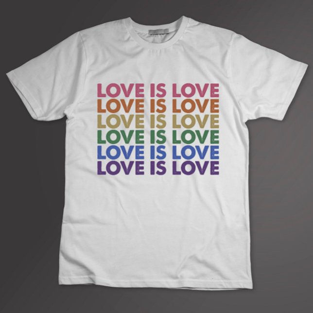 Camiseta El amor es amor el orgullo gay LGBT aliado Rainbow (Subido por el creador)