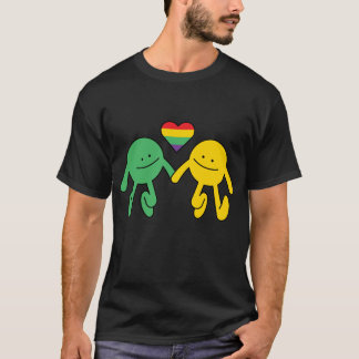 Camiseta El amor es amor feliz juntos Corazón arcoiris sost