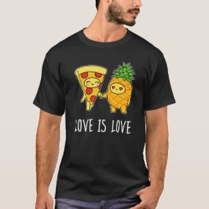 Camiseta El amor es amor Foodie Pepperoni Pineapple Pizza