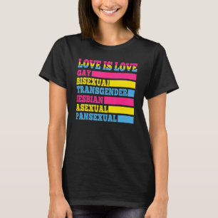 Camiseta El amor es amor Gay Bisexual Transgénero Asexual