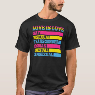 Camiseta El amor es amor Gay Bisexual Transgénero Asexual