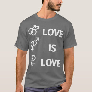 Camiseta El amor es amor, igualdad de matrimonio LGBT entre