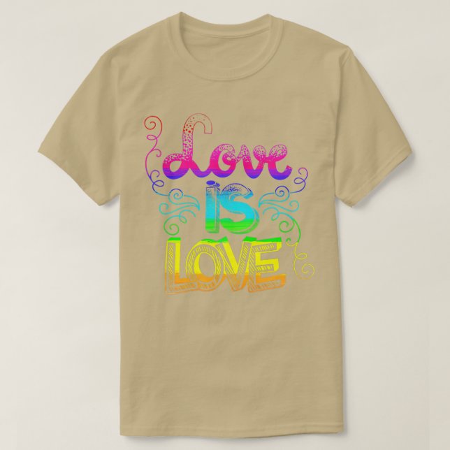 Camiseta El amor es amor LGB LGBQ Gay CSD 2 (Diseño del anverso)