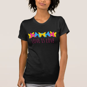 Camiseta El amor es amor mariposa pansexual