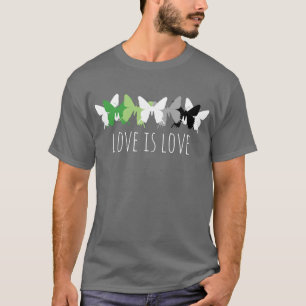 Camiseta El amor es amor mariposa romántica