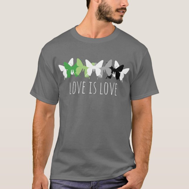 Camiseta El amor es amor mariposa romántica (Anverso)