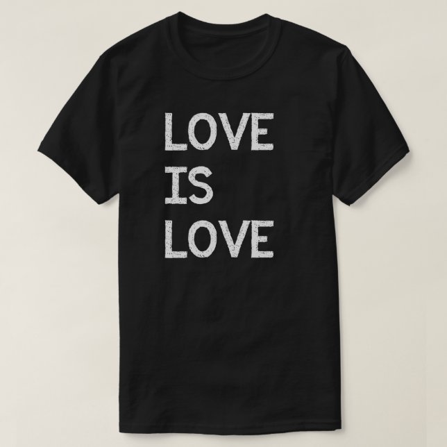 Camiseta El amor es amor orgullo LGBTQ (Diseño del anverso)