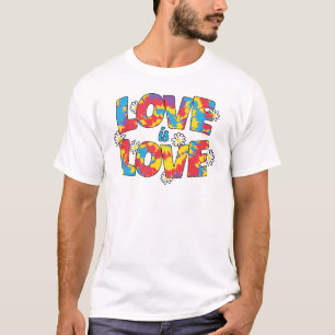 Camiseta El amor es amor - Orgullo LGBTQ floral arcoiris