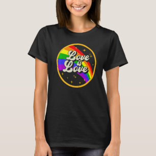 Camiseta El amor es amor Rainbow Lgbt Lesbiana Gay Bisexual