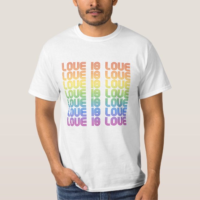 Camiseta El amor es amor retro (Anverso)