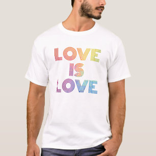 Camiseta El amor es amor  Tiras modernas