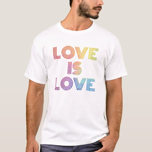 Camiseta El amor es amor| Tiras modernas (Anverso)