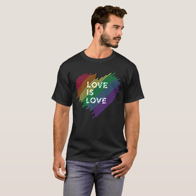 Camiseta El amor es arco iris del amor (Anverso completo)