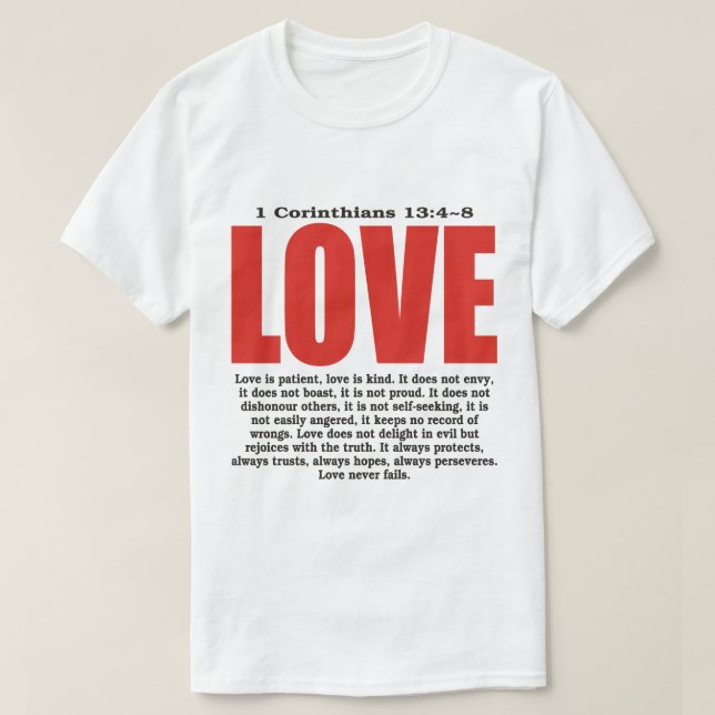 CAMISETA EL AMOR ES BUENO (Diseño del anverso)