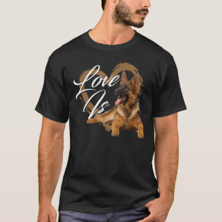 Camiseta El amor es - Canine Lover Dueño De Cachorros Masco