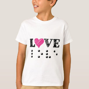 Camiseta El amor es ciego en Braille
