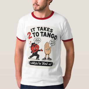 Camiseta El amor es ciego. Se necesitan 2 para bailar tango