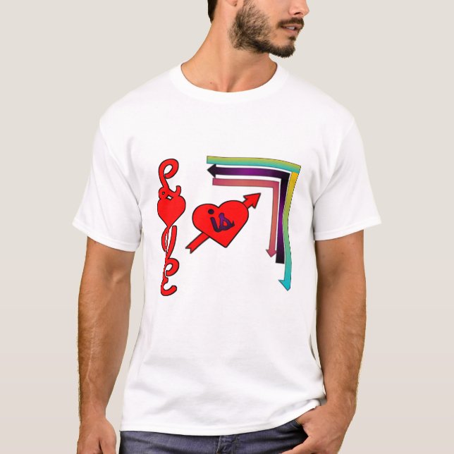 Camiseta El amor es colorido (Anverso)