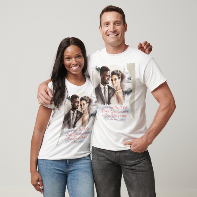 Camiseta El amor es como el fuego (Unisexo)