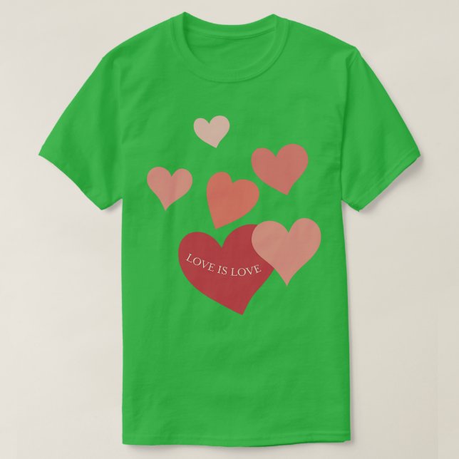 Camiseta El amor es corazón de amor (Diseño del anverso)