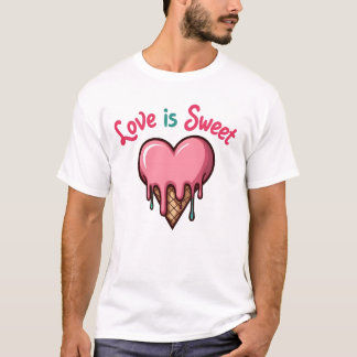 Camiseta El amor es dulce y desordenado - Melting Heart Ice